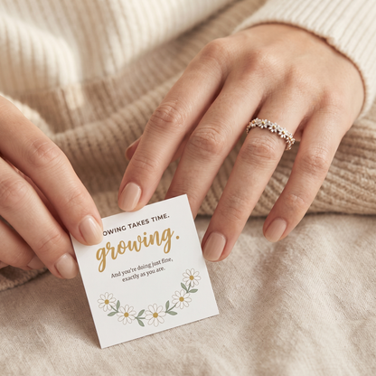 Wildflower Ring worn on hand - Kynd Co.
