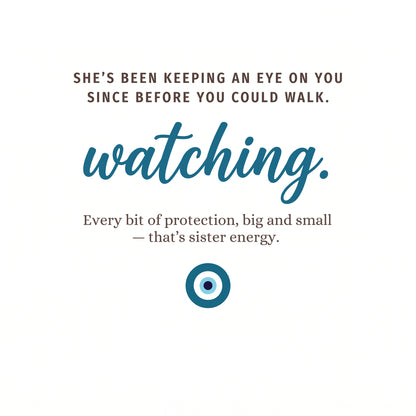 Nothing Gets Past Big Sister Energy — Evil Eye Ring for Sister — Kynd Co