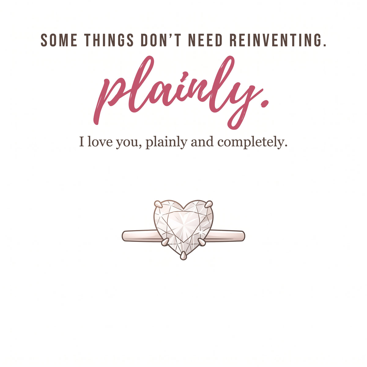 My Whole Heart — Heart Solitaire Ring for Wife — Kynd Co