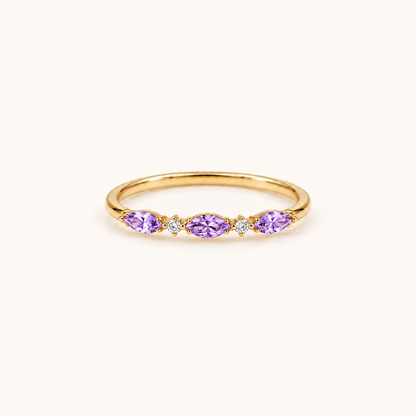Your Month, Your Story Marquise Birthstone Ring