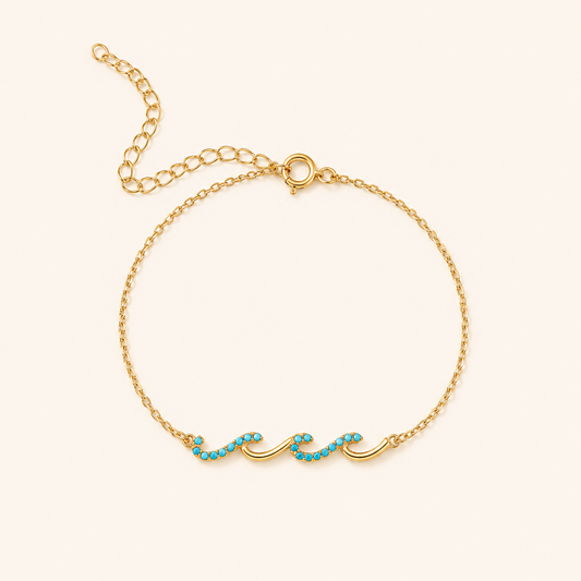 Wave Bracelet - S925 sterling silver jewelry - Kynd Co.