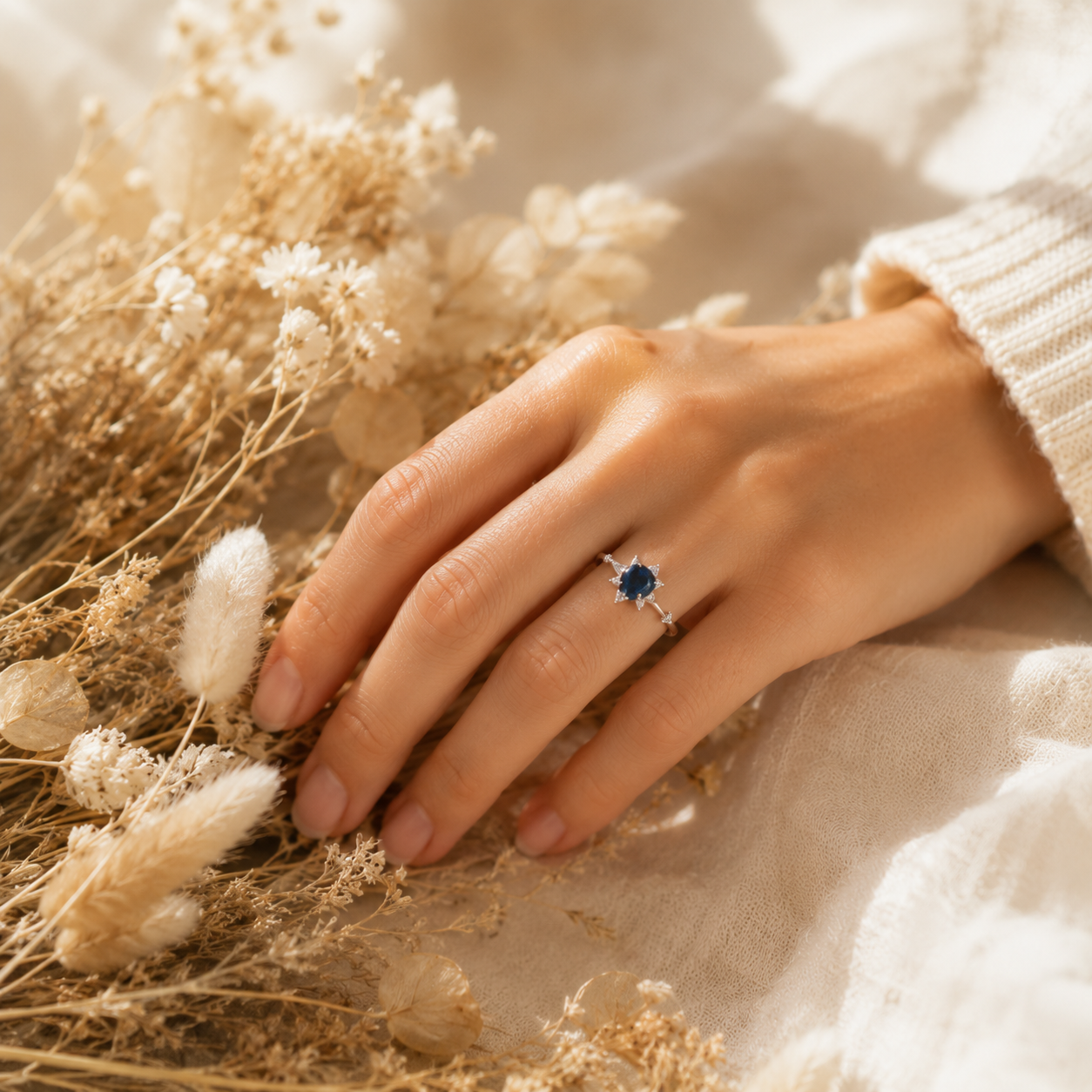 The Blue Teardrop Ring — For My Mom