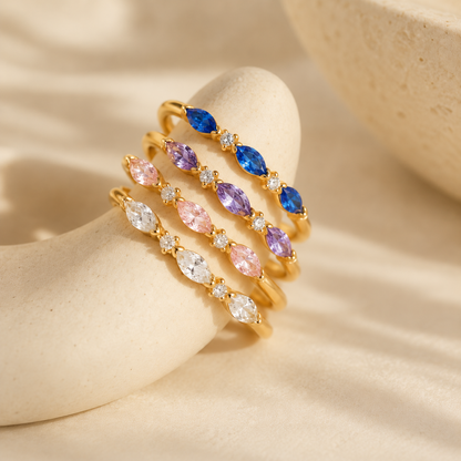 Your Month, Your Story Marquise Birthstone Ring