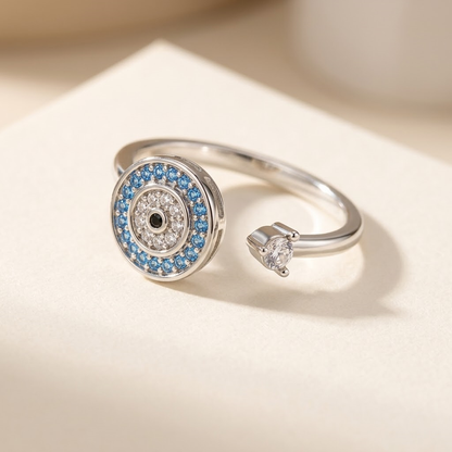 Evil Eye Ring - sterling silver evil eye ring - Kynd Co.
