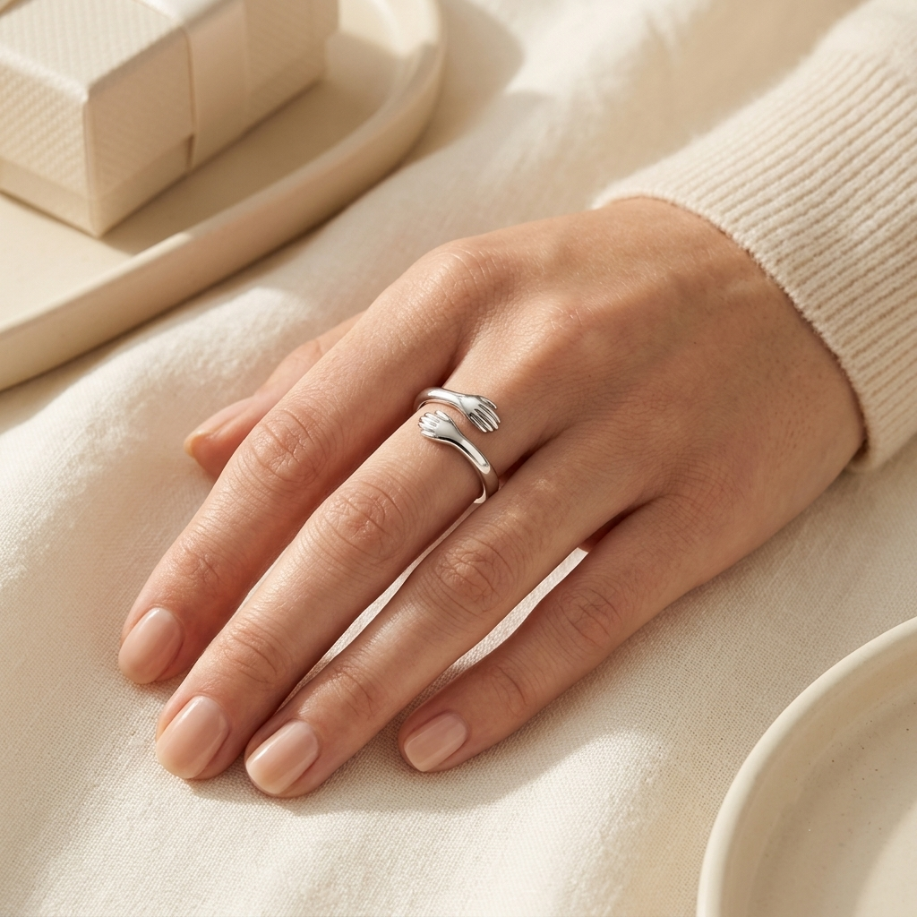 Hug Ring - S925 sterling silver jewelry - Kynd Co.
