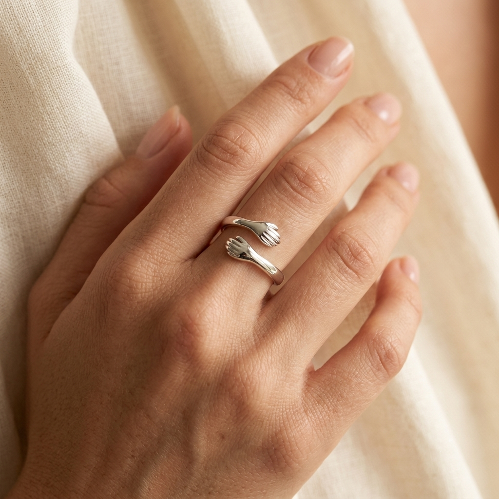 Hug Ring - S925 sterling silver jewelry - Kynd Co.