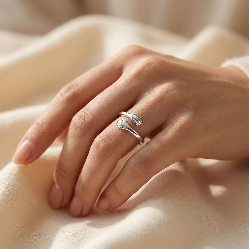 Hug Ring - S925 sterling silver jewelry - Kynd Co.
