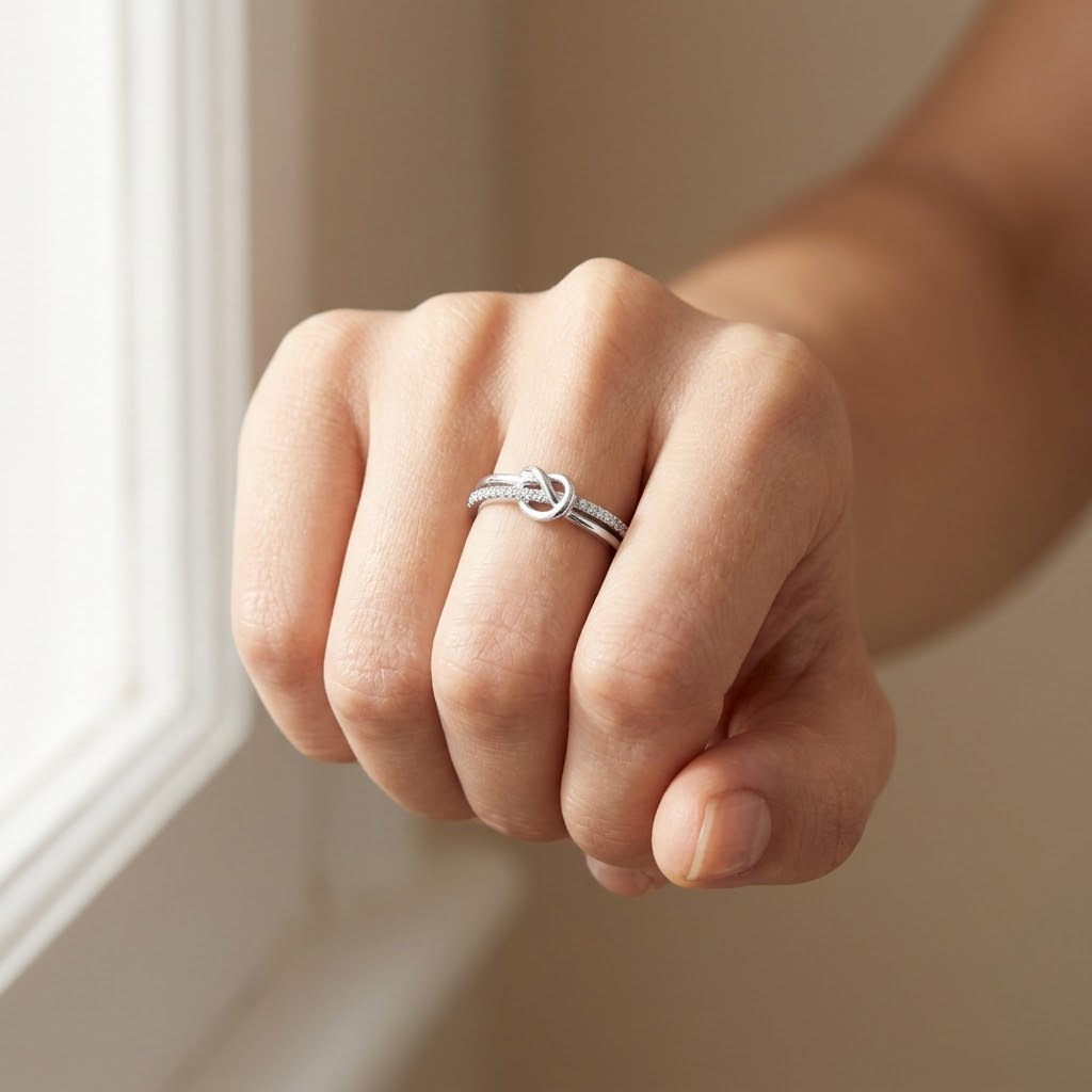 Infinity Knot Ring - S925 sterling silver jewelry - Kynd Co.