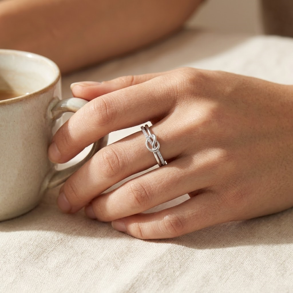 Infinity Knot Ring - S925 sterling silver jewelry - Kynd Co.