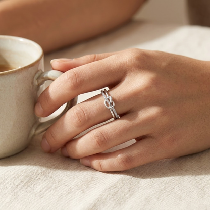 Infinity Knot Ring - S925 sterling silver jewelry - Kynd Co.