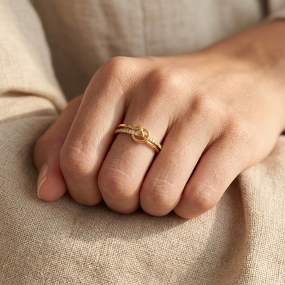 Infinity Knot Ring - S925 sterling silver jewelry - Kynd Co.