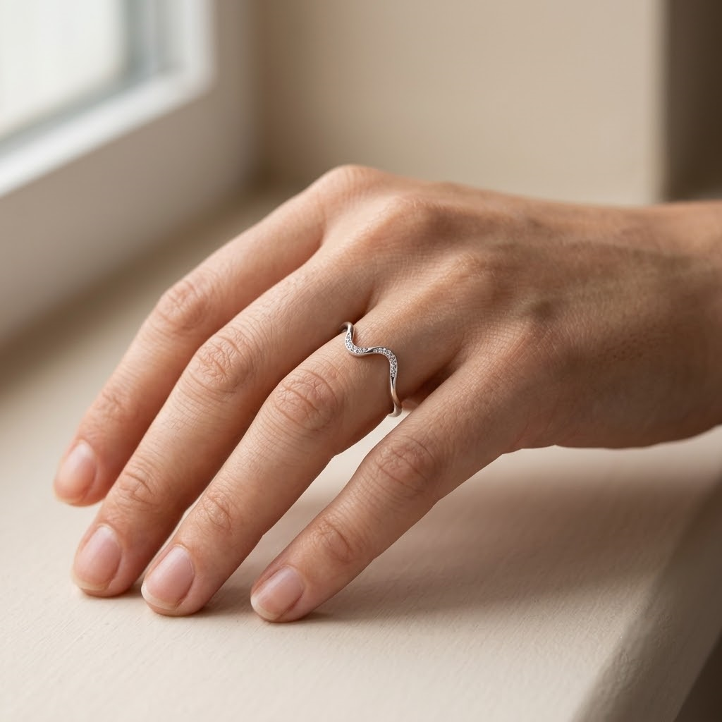 Wave Ring - S925 sterling silver jewelry - Kynd Co.