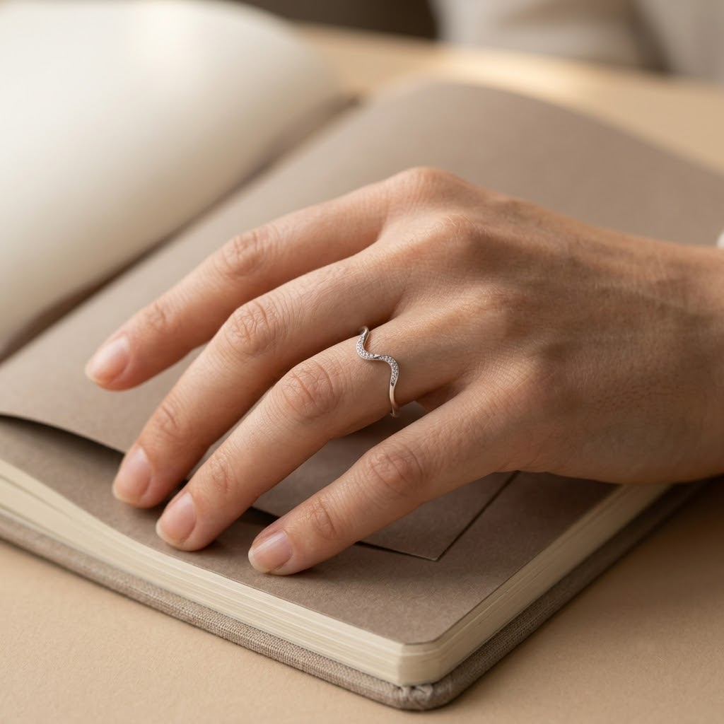 Wave Ring - S925 sterling silver jewelry - Kynd Co.