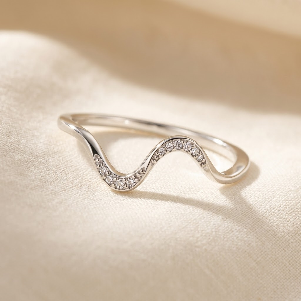 Wave Ring - S925 sterling silver jewelry - Kynd Co.