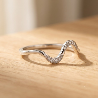 Wave Ring - S925 sterling silver jewelry - Kynd Co.