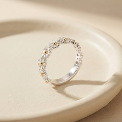 Wildflower Ring worn on hand - Kynd Co.