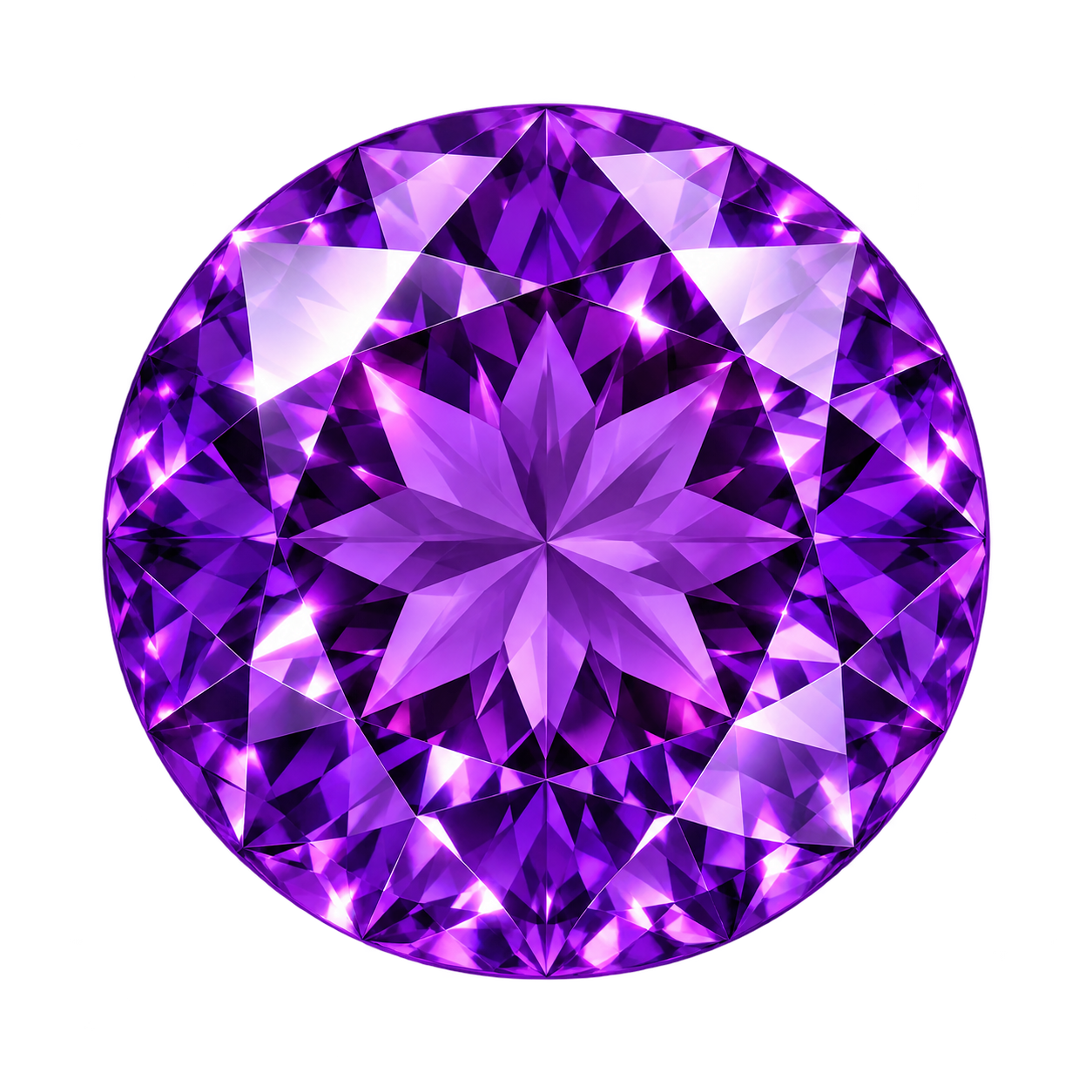 February Amethyst Purple birthstone
